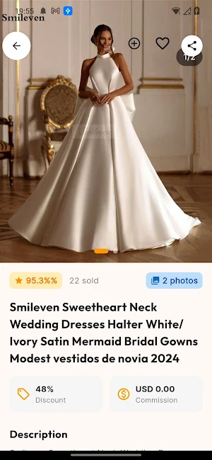 Wedding dress shopping online Screenshot 3