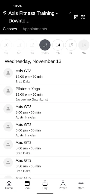 Axis Fitness + Training Screenshot 1