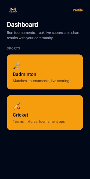 MAPOS – Tournament Manager Screenshot 0