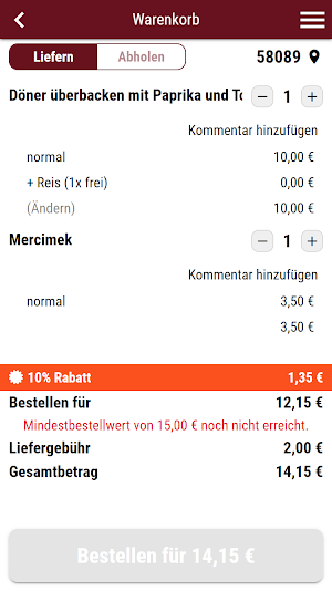 Dönerhaus Haspe Screenshot 1