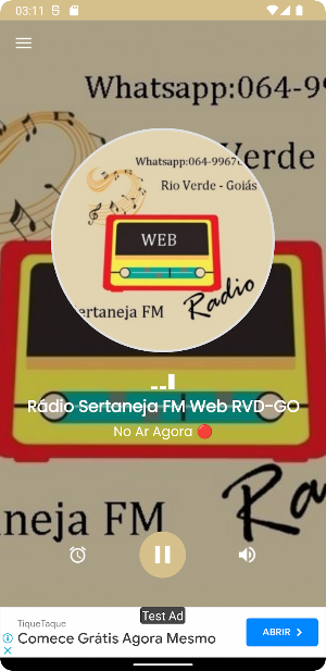 Rádio Sertaneja FM Web RVD-GO Screenshot 0