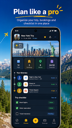 Travary: Travel Map & Planner Screenshot 2