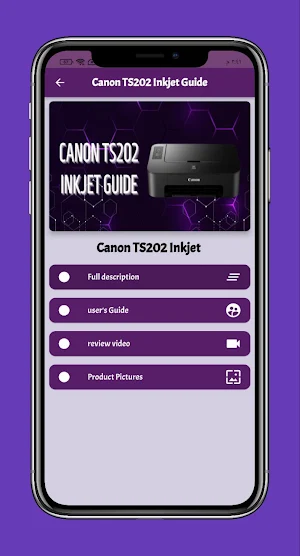 Canon TS202 Inkjet Guide Screenshot 0