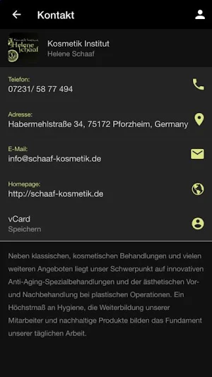 Kosmetik Institut H. Schaaf Screenshot 1