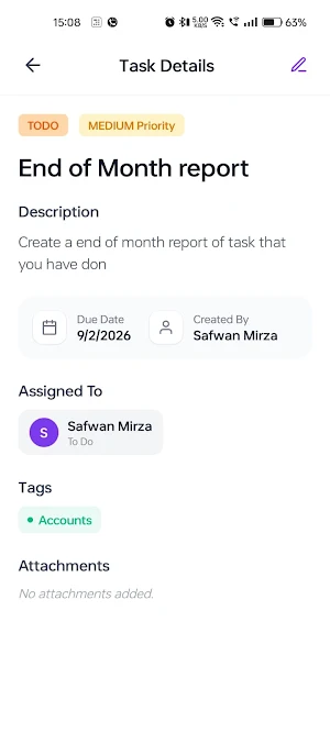 Bookeventz Task Manager Screenshot 0