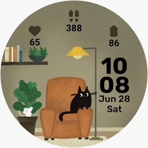 Cat and Mouse Watch face Screenshot 0