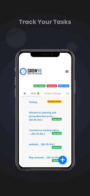 Grow90: Todo App Screenshot 1