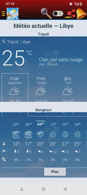 Météo Libye – 7 Jours Screenshot 1