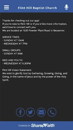 Flint Hill Baptist Church Screenshot 2