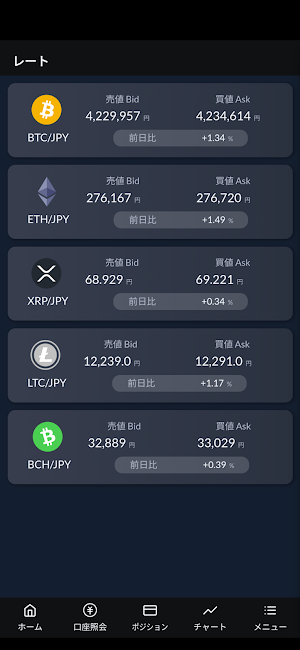 暗号資産CFD‐ 岡三オンライン Screenshot 2