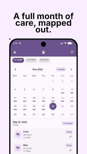 PetFeed Tracker Screenshot 1