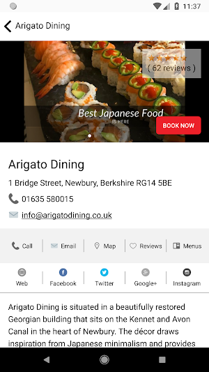 Arigato Dining Screenshot 1