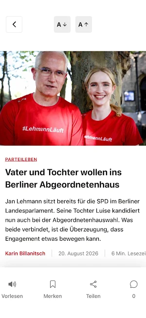 vorwärts.de Screenshot 2