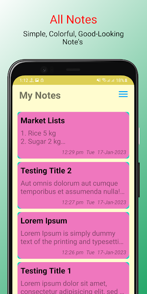 Notes - Simple To Do List Screenshot 3