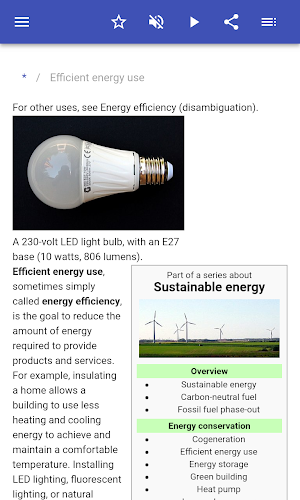 Energy conservation Screenshot 1