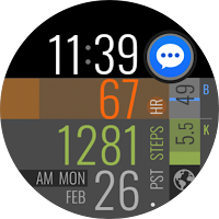 Easy Read Health Watch Face