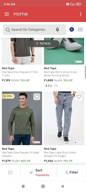 Redtape Online Shopping App Screenshot 3