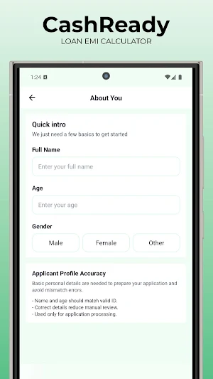 CashReady - Loan Eligibility Screenshot 2