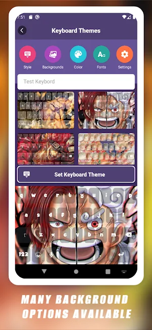 One Anime Piece Keyboard Theme Screenshot 3