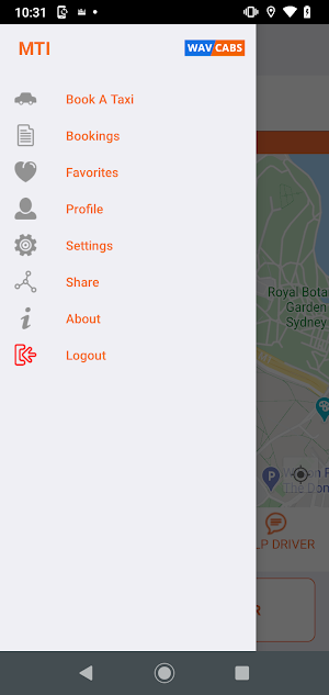 WAV TAXI Screenshot 1