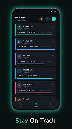 Habit Tracker: Build & Grow Screenshot 1