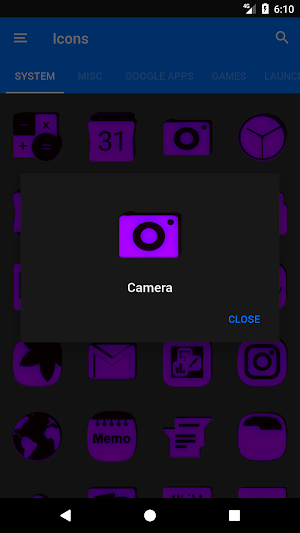 Purple and Black Icon Pack Screenshot 3