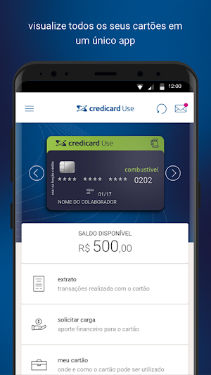 Credicard Use Cartão Pré-pago Screenshot 2