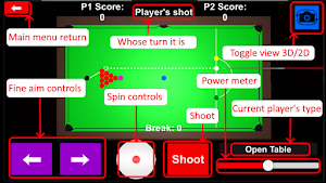 Snooker Billiard Pool Red Ball Screenshot 2
