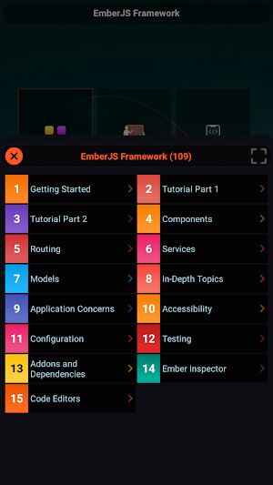 EmberJS Web Framework Screenshot 1