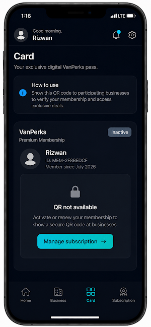 VanPerks Screenshot 3
