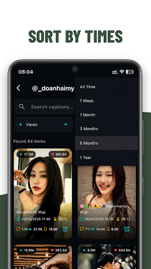 FeedSort: Sort & Export Videos Screenshot 2