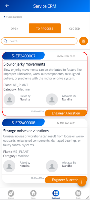Dataspire Service CRM Screenshot 2