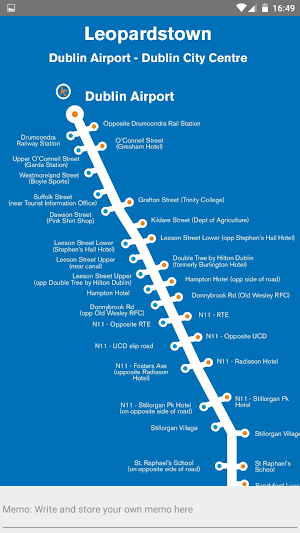 DUBLIN IRELAND BUS RAIL MAP Screenshot 3
