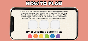 Color sequence game Screenshot 1