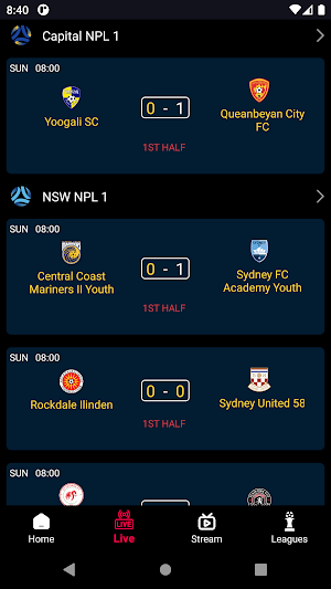 Live Football Tv Streaming HD Screenshot 2