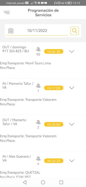 VIPAC App Guias y Trasladistas Screenshot 2