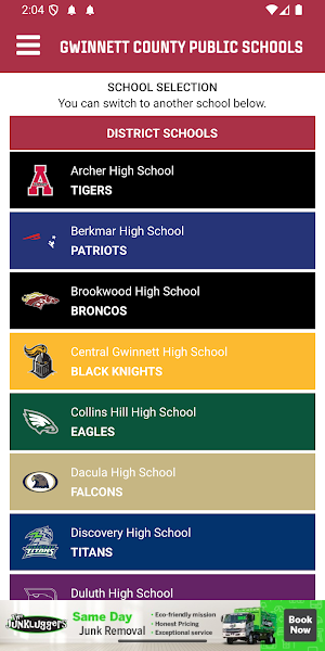 GCPS Athletics Screenshot 1