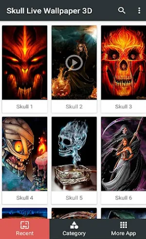 Skull Live Wallpapers 3D Screenshot 0