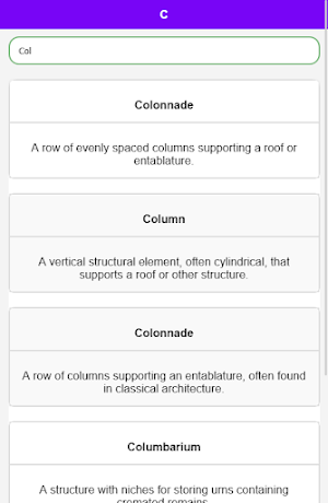Architecture Dictionary Screenshot 3