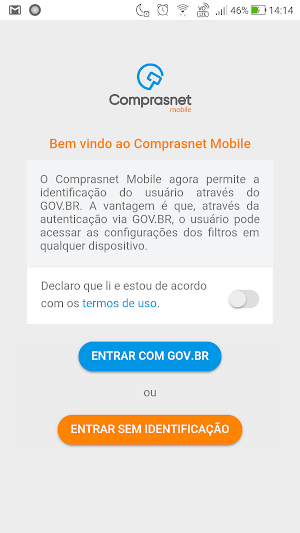 Comprasnet Mobile Screenshot 0
