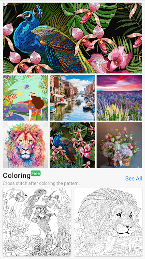 Cross Stitch Coloring Book Screenshot 0