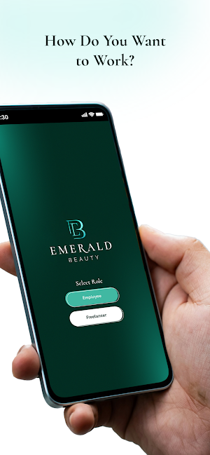 Emerald Beauty Employee App Screenshot 0