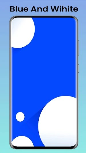 Blue And Wihite Wallpaper Screenshot 3