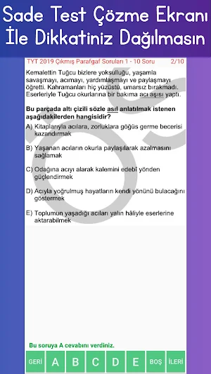 Paragraf Soruları (YKS-KPSS-ALES) Screenshot 2