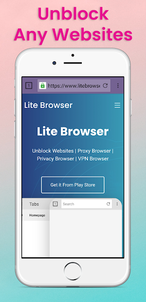 Lite Browser VPN Proxy Browser Screenshot 0