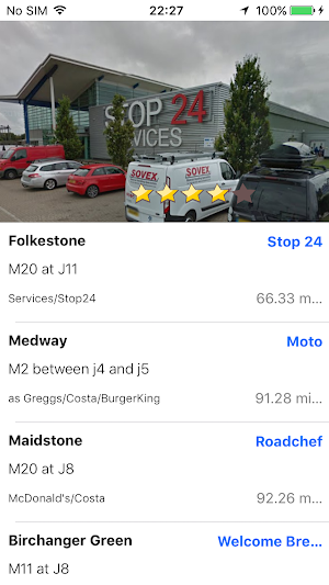 UK Motorway Services Alert Screenshot 0