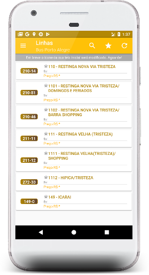 Porto Alegre Bus - Horários Screenshot 1