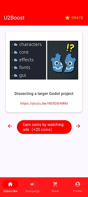 U2Boost：YouTube Channel Growth Screenshot 1
