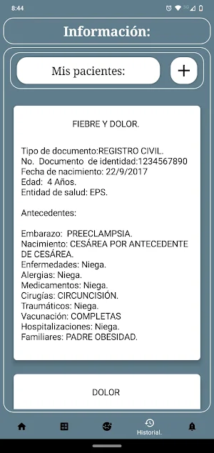 Fiebre y dolor. Screenshot 1