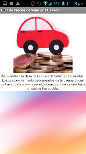 Precios de Vehículos Usados Screenshot 0